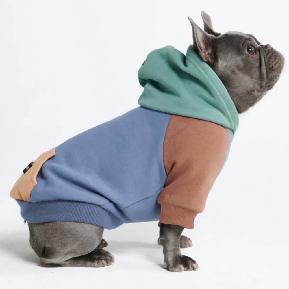 Spark Paws Alpine Dog Hoodie Colorblock X-Large‎ Cozy Pet Sweatshirt